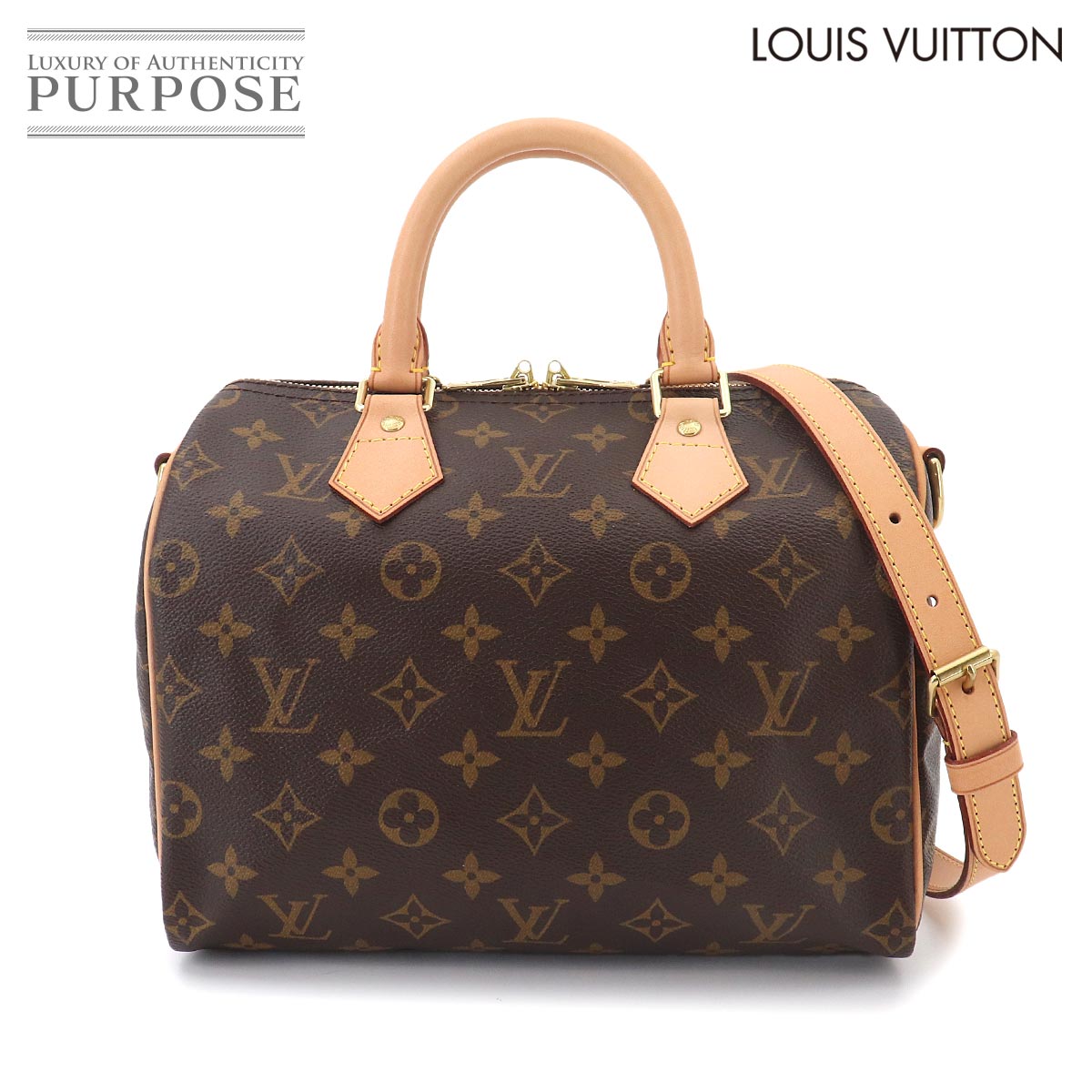 LOUIS VUITTON モノグラム スピーディ バンドリエール 25 2way ハンド ショルダー バッグ ブラウン M40390 Speedy Bandouliere 25 ルイ ヴィトン 90326313
