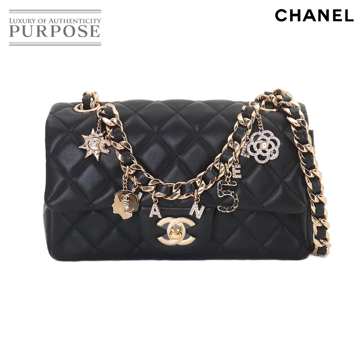 CHANEL マトラッセ ミニ カメラケース がま口 チェーン ショルダー
