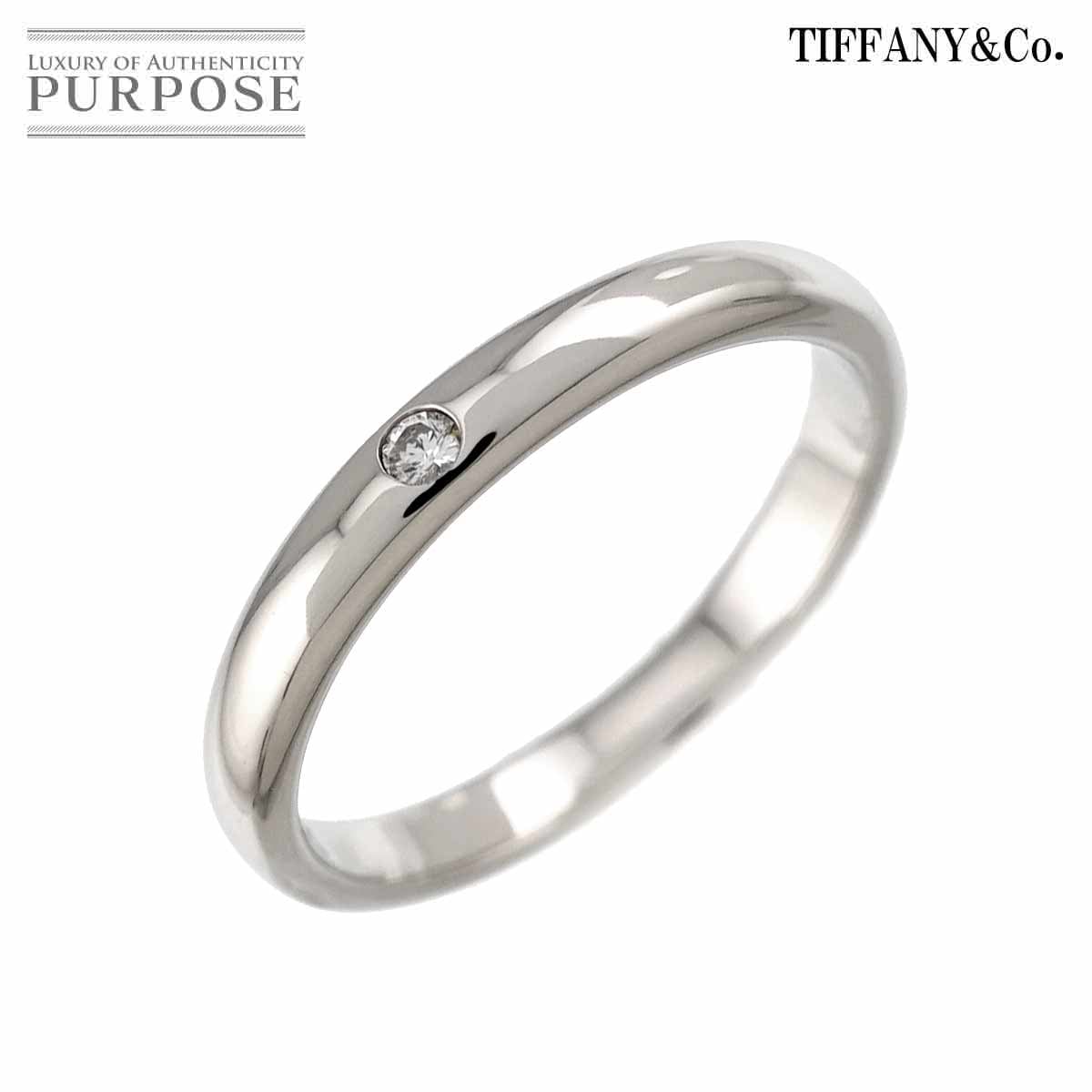 TIFFANY&Co. ルシダ ノーツ バンド 15号 リング 幅3mm Pt プラチナ 