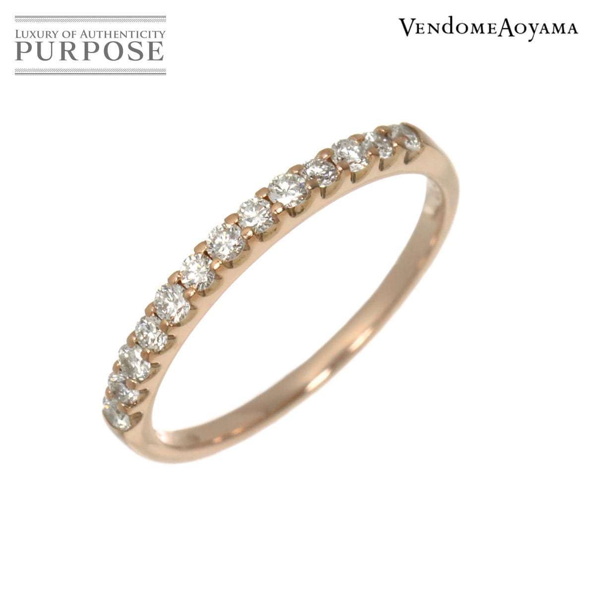 Vendome Aoyama 9号 リング ダイヤ 0.23ct K18 PG ピンクゴールド 750 指輪 Diamond Ring ヴァンドーム青山 90329679