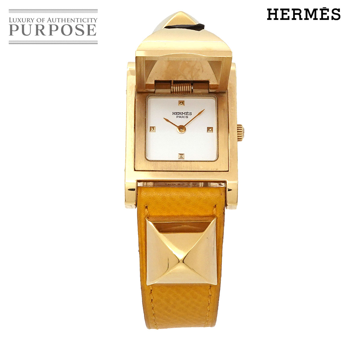 HERMES Hウォッチ HH1 201 レディース 腕時計 シルバー クォーツ