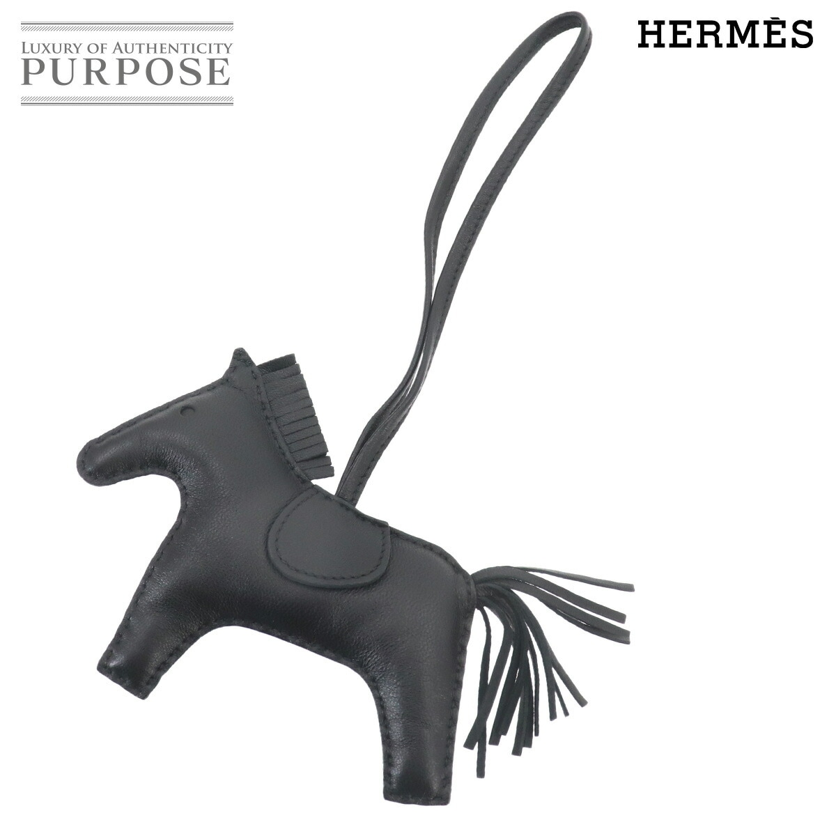 HERMES ソーブラック ロデオ ペガサス PM バッグチャーム アニョーミロ