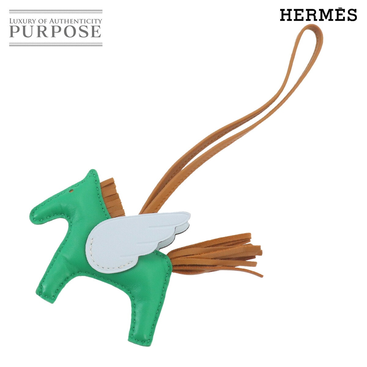 HERMES ソーブラック ロデオ ペガサス PM バッグチャーム アニョーミロ