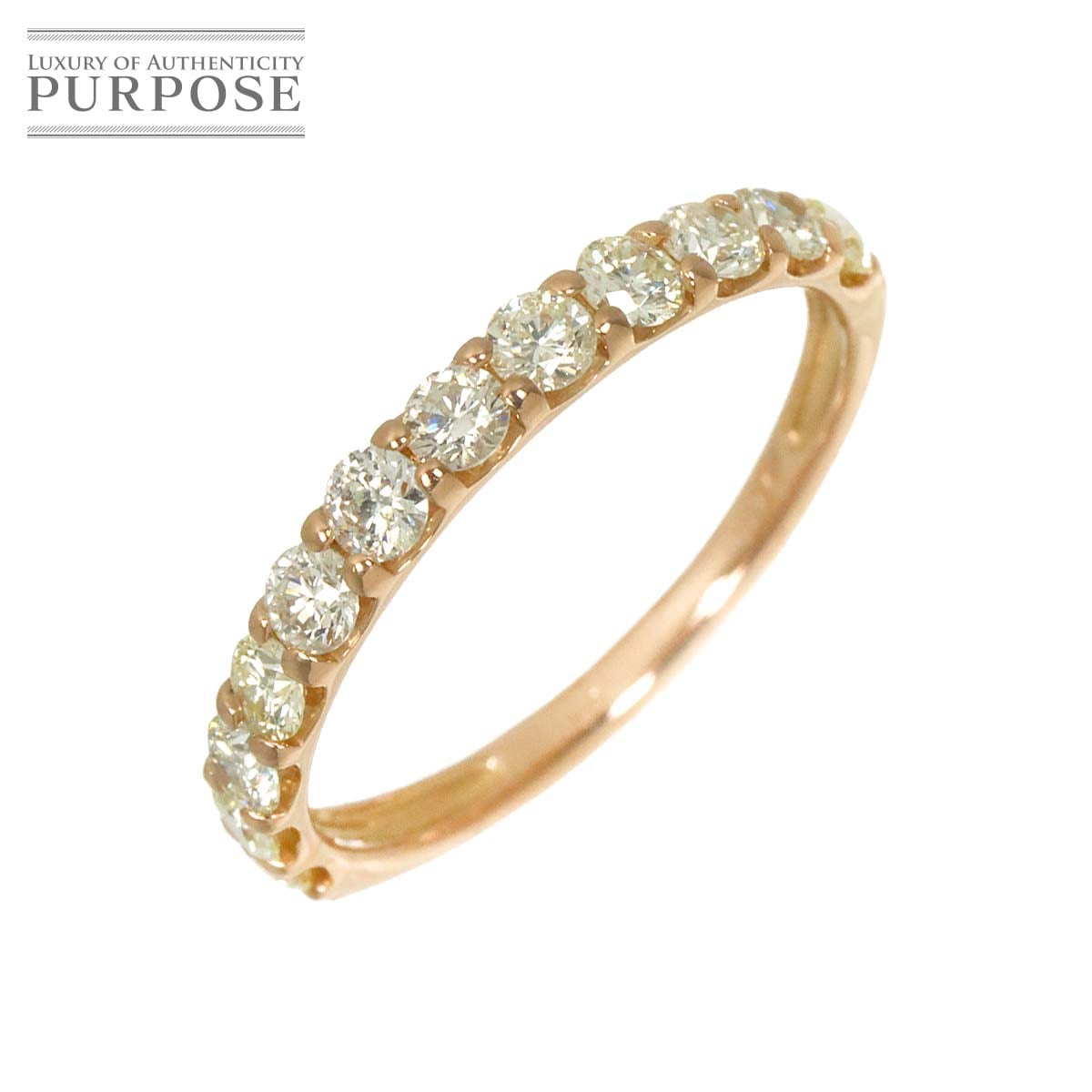 リング 12.5号 ダイヤ 0.74ct K18 PG ピンクゴールド 750 指輪 Diamond Ring 90329626