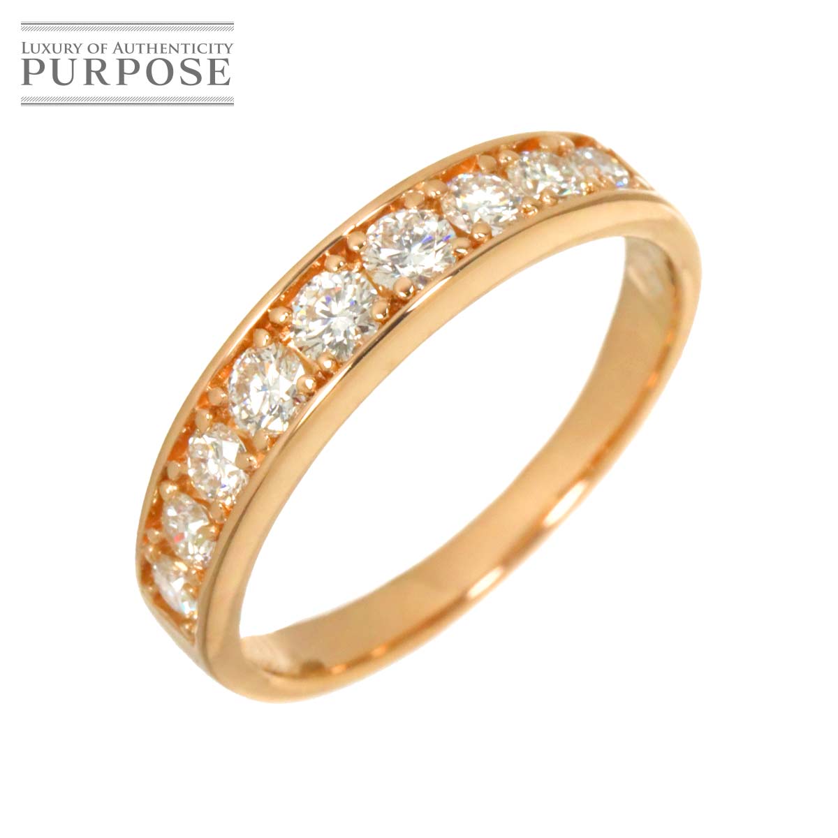 リング 11号 ダイヤ 0.519ct K18 PG ピンクゴールド 750 指輪 Diamond Ring 90329649
