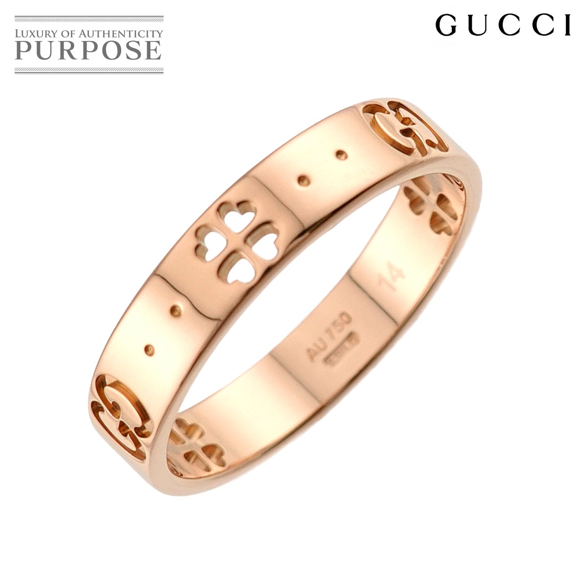 GUCCI 19号 リング K18 YG イエローゴールド 750 指輪 Ring グッチ