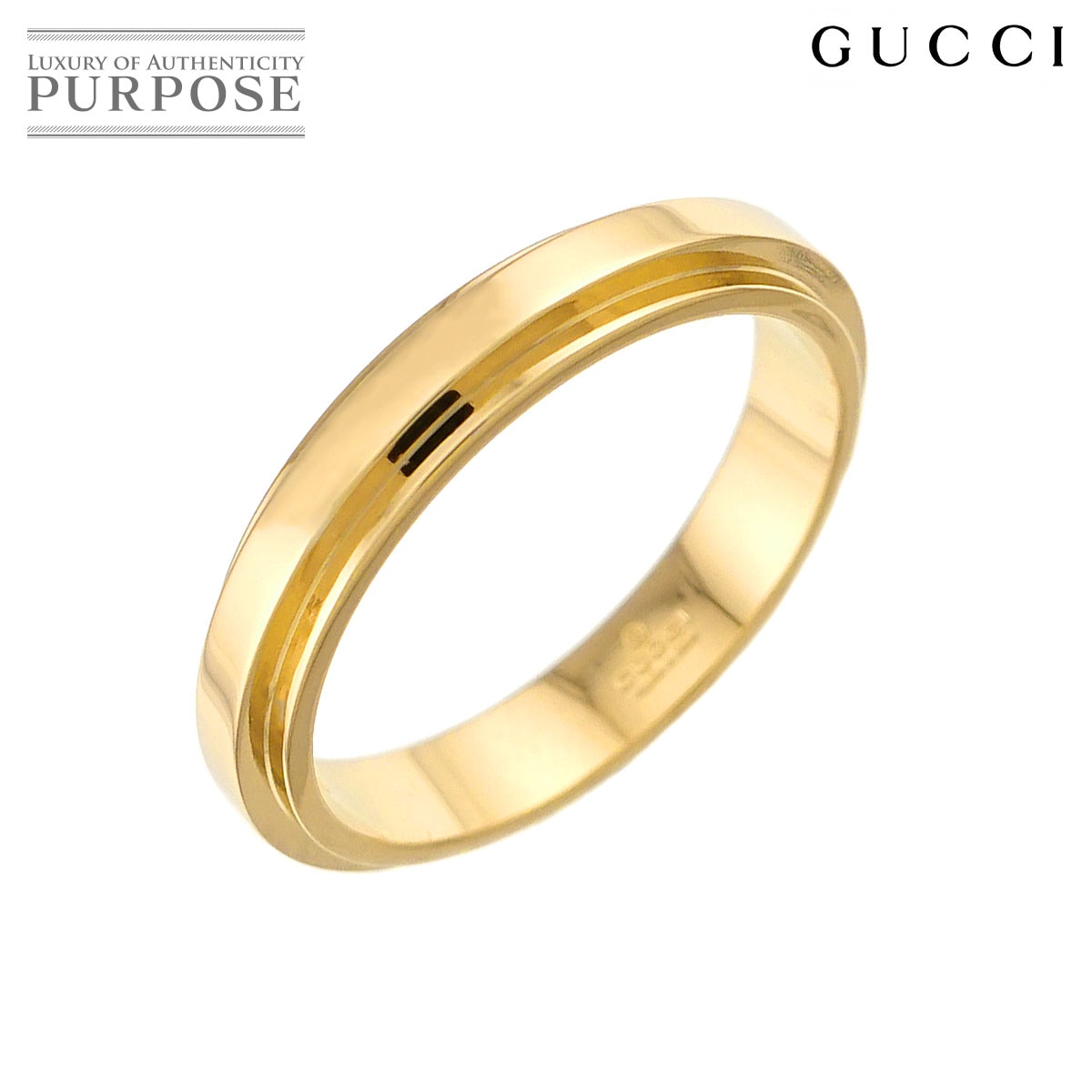 GUCCI 19号 リング K18 YG イエローゴールド 750 指輪 Ring グッチ 90326400