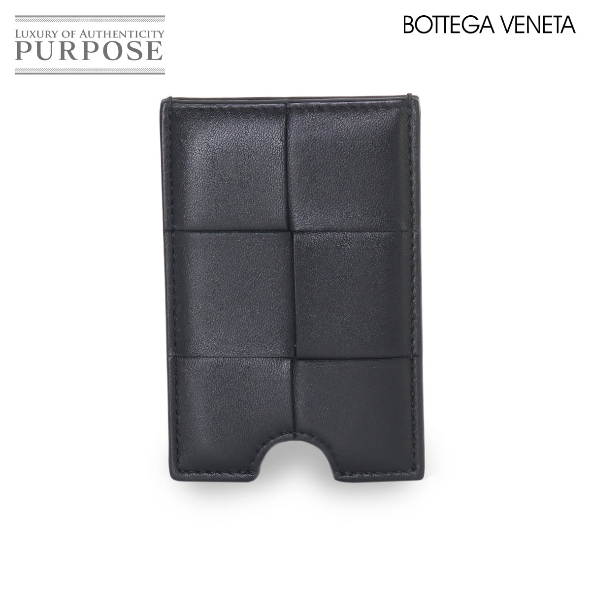 BOTTEGA VENETA イントレチャート マネークリップ付 二つ折り 財布