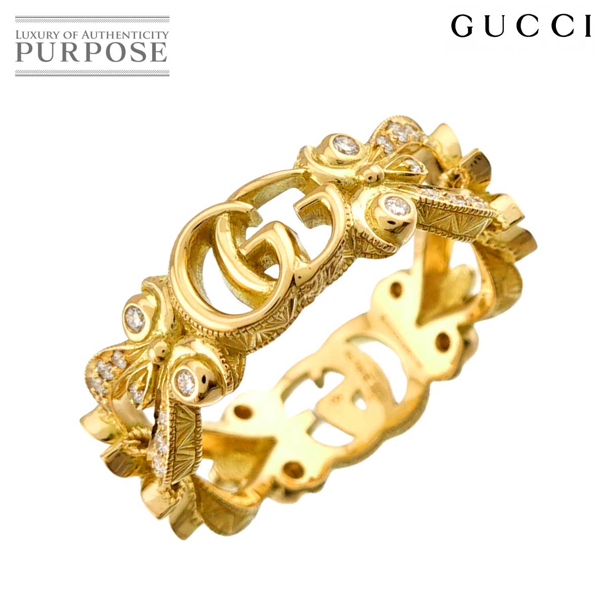 GUCCI ディアマンティッシマ #9 リング K18 WG ホワイトゴールド 750