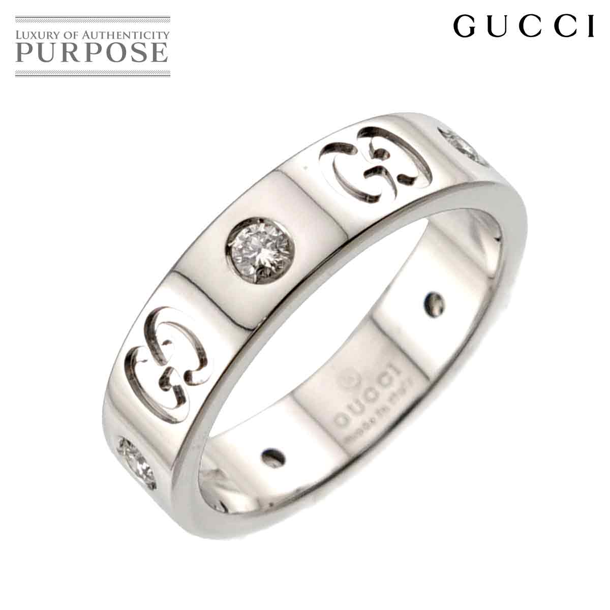 GUCCI ディアマンティッシマ #9 リング K18 WG ホワイトゴールド 750