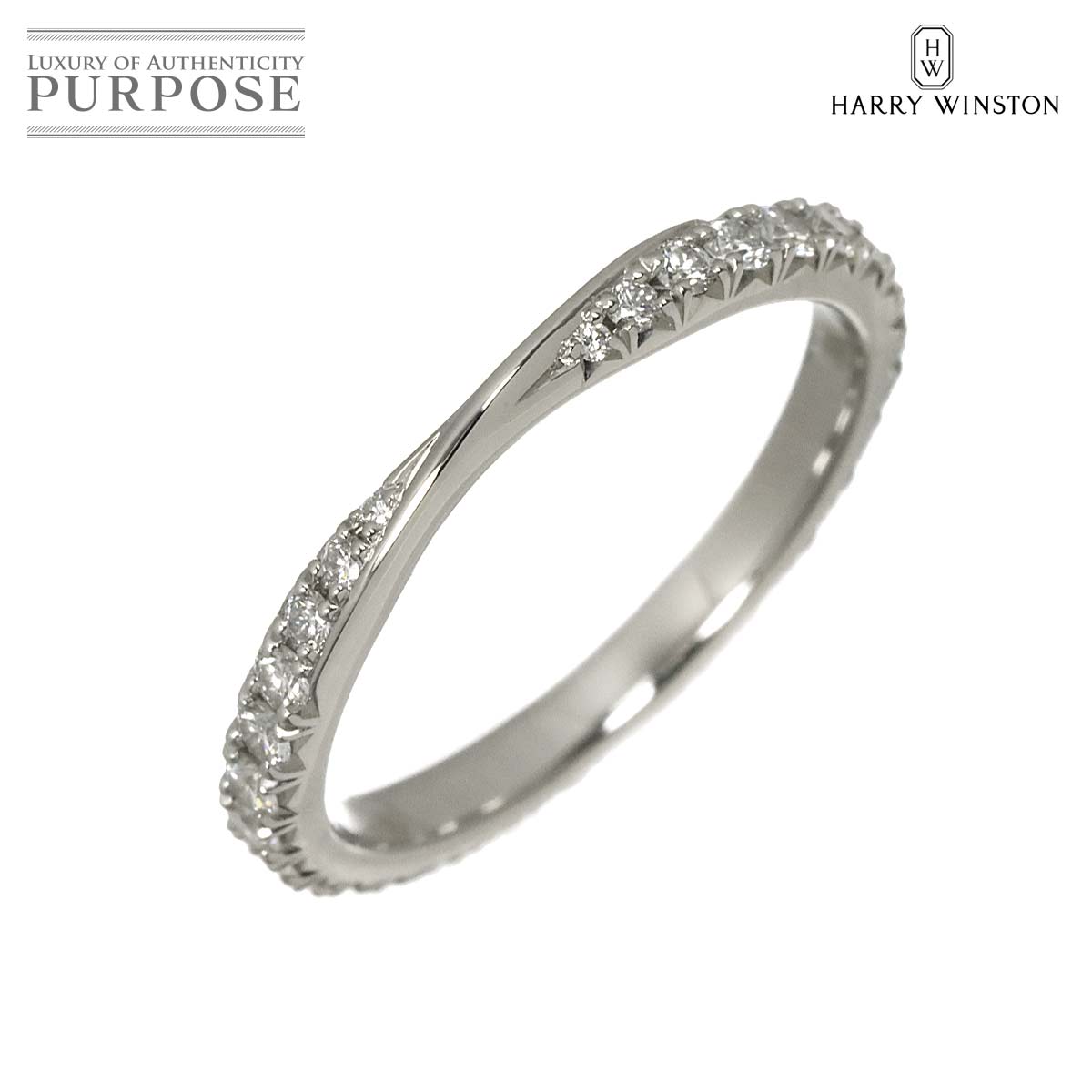 HARRY WINSTON ブリリアント ラブ 9.5号 リング ダイヤ Pt プラチナ 指輪 Brilliant Love Ring ハリーウィンストン 90328138
