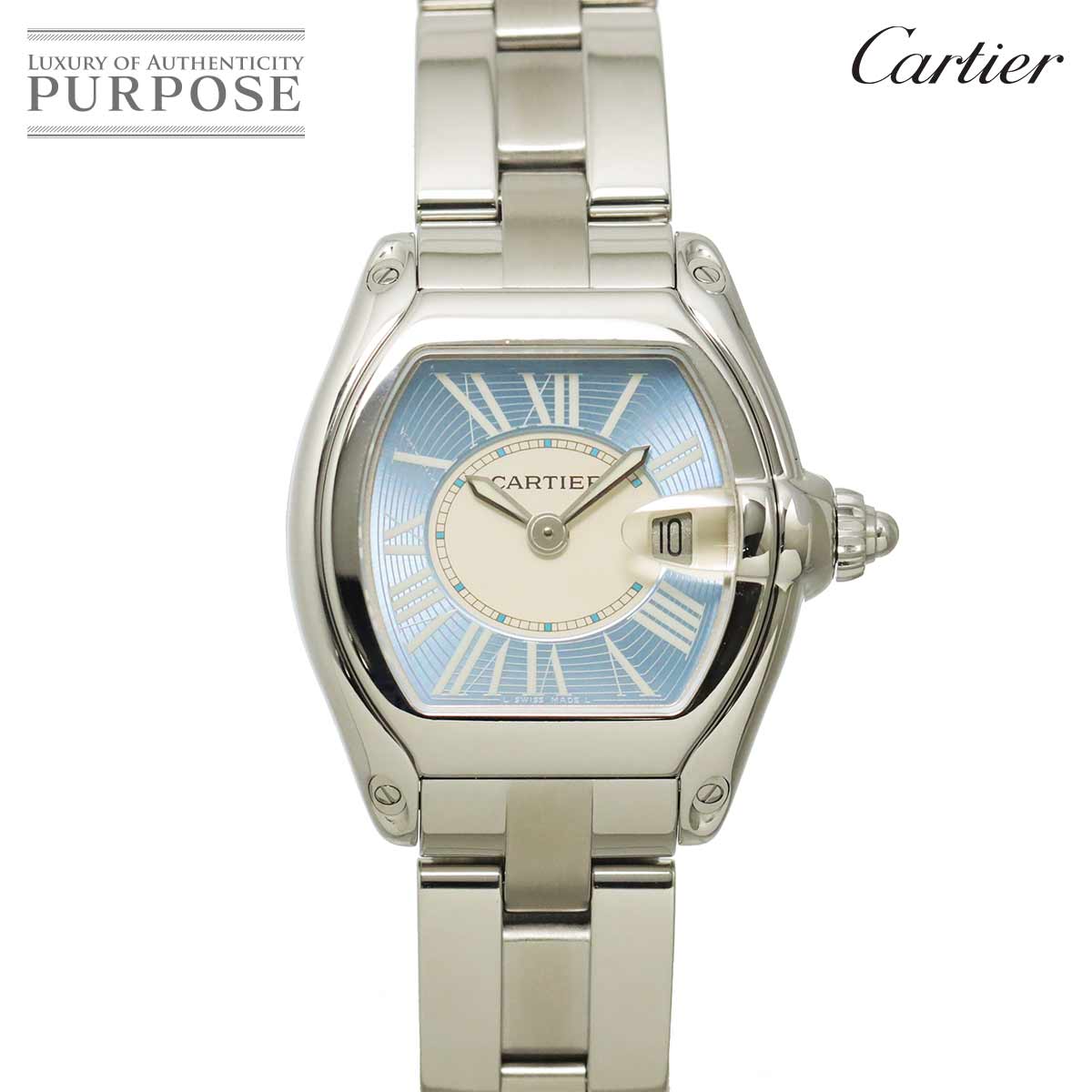Cartier パンテールMM 83782747 デイト ボーイズ 腕時計 アイボリー