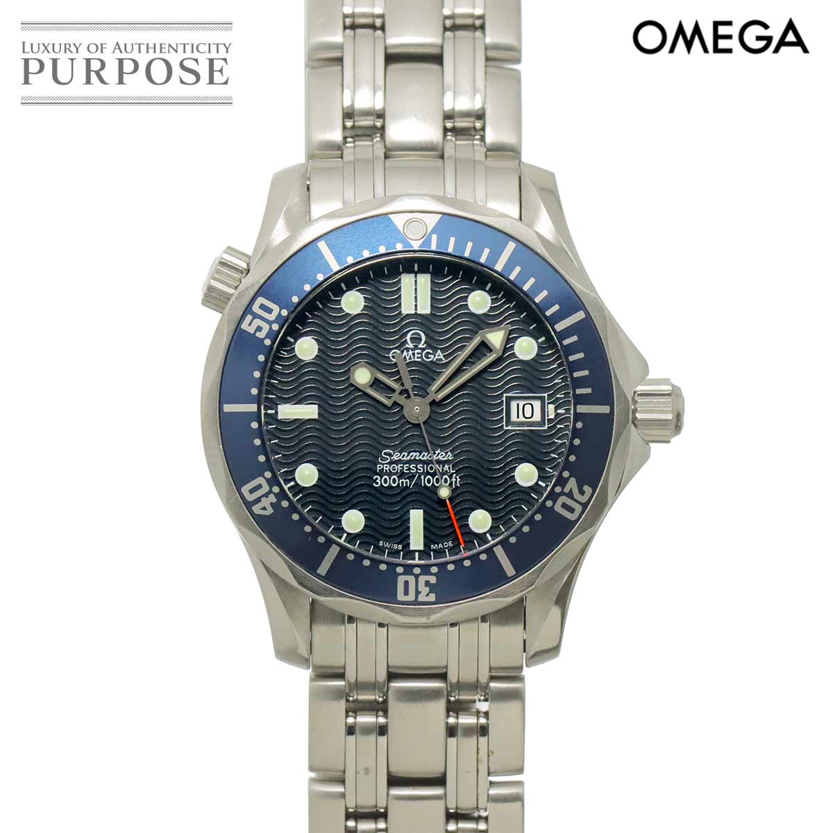 OMEGA シーマスター アクアテラ 2518 80 メンズ 腕時計 デイト ブルー