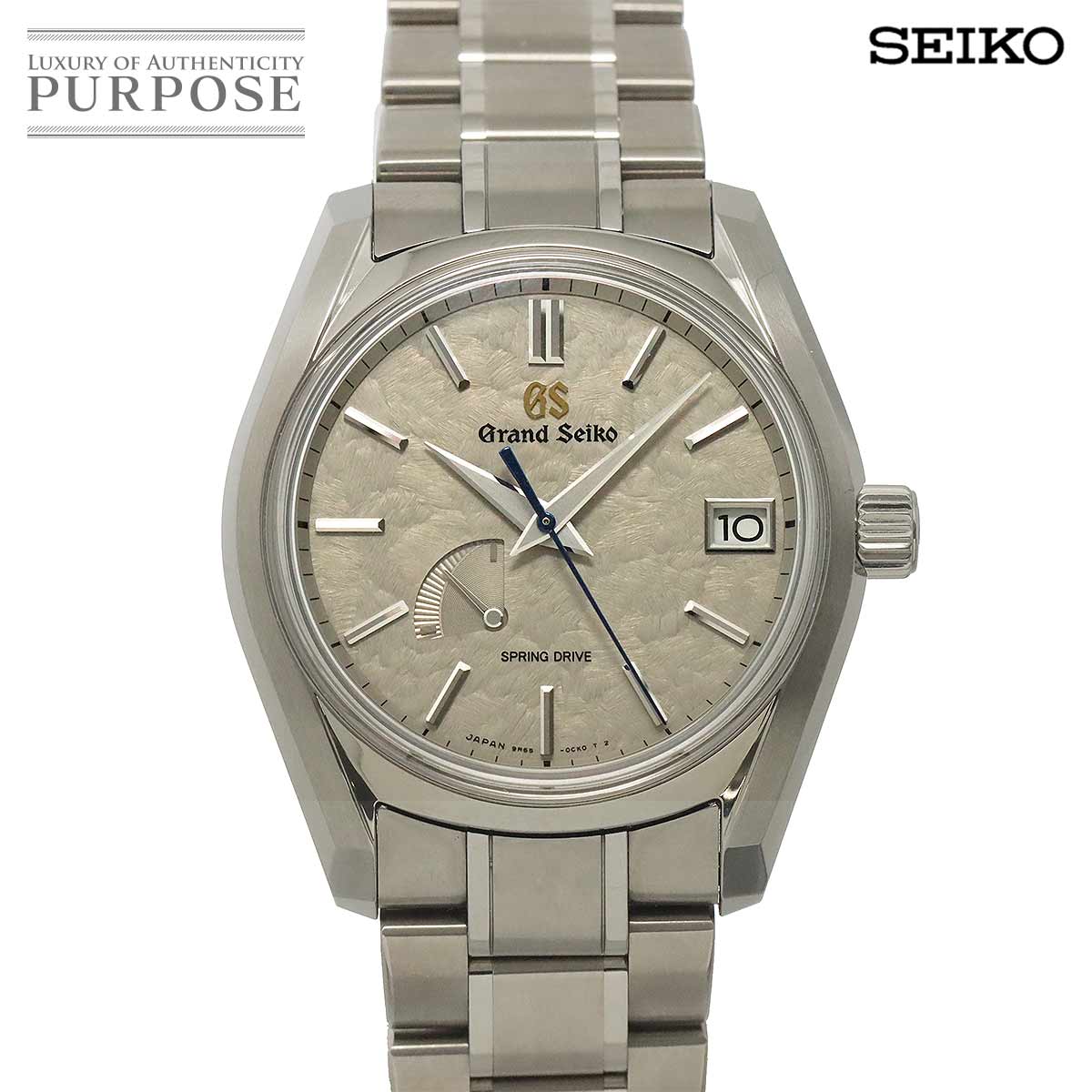 GRAND SEIKO ヘリテージコレクション スプリングドライブ SBGA445 メンズ 腕時計 9R65 0DG0 グレー チタン パワーリザーブ オートマ 自動巻き ウォッチ Spring Drive グランドセイコー 90332035