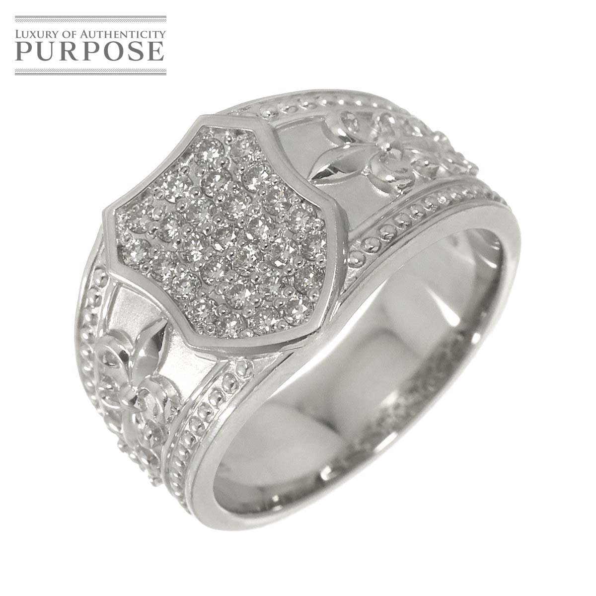 リング 18号 ダイヤ 0.40ct Pt プラチナ 指輪 Diamond Ring 90329575