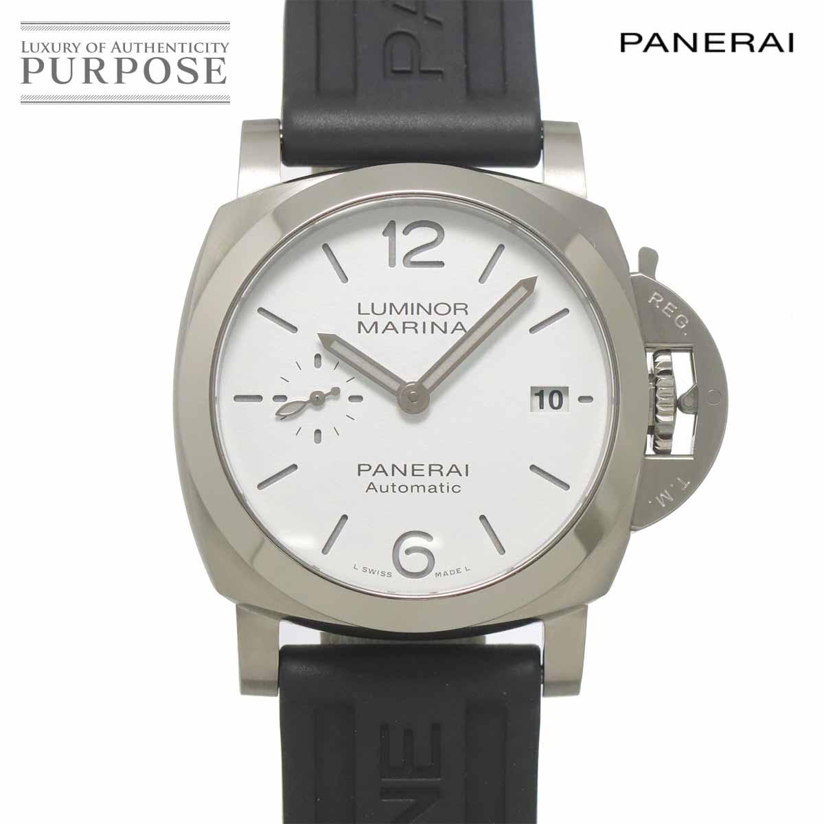 PANERAI ルミノール マリーナ クアランタ PAM01371 メンズ 腕時計 ホワイト オートマ 自動巻き ウォッチ Luminor パネライ 90331740