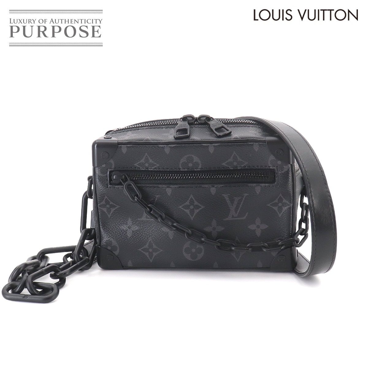 LOUIS VUITTON モノグラム エクリプス ミニ ソフトトランク ショルダー バッグ M44735 RFID Mini Soft Trunk ルイ ヴィトン 90327325