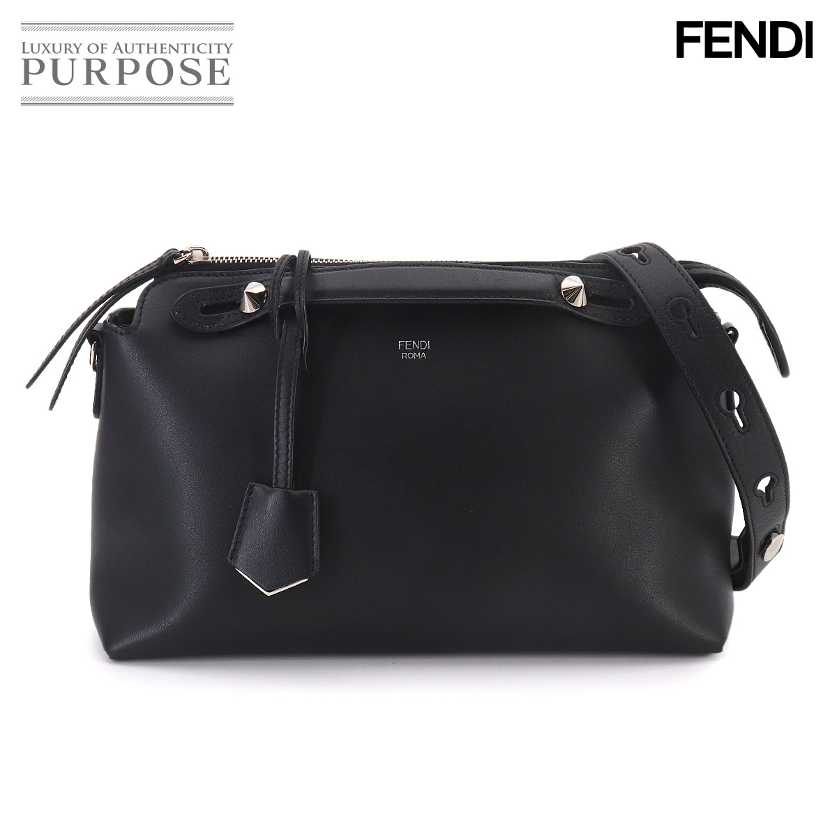 FENDI バイザウェイ ミディアム 2way ハンド ショルダー バッグ レザー 