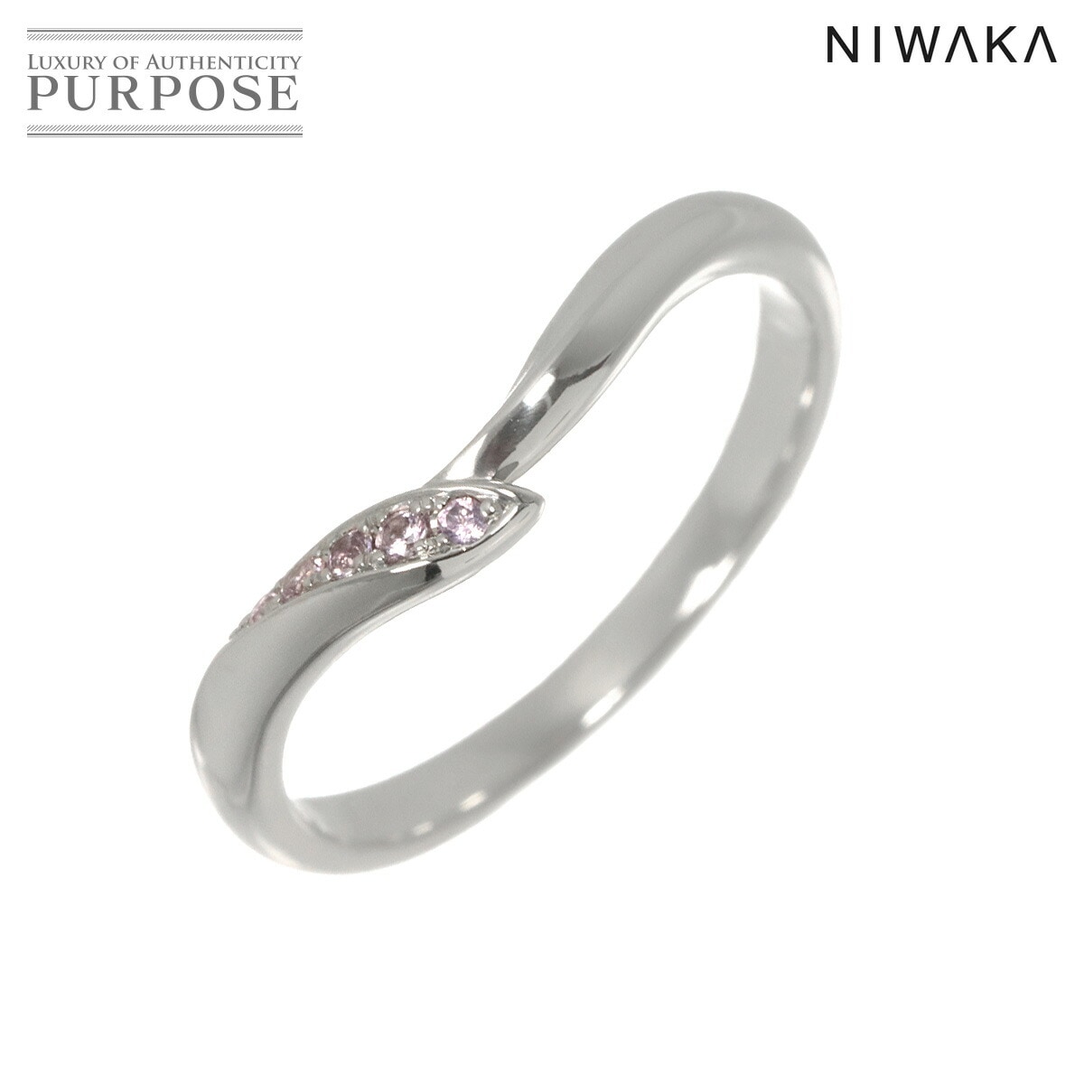 NIWAKA ニワカ 初桜 13号 リング ダイヤ Pt プラチナ 指輪 Diamond Ring 俄 90323547
