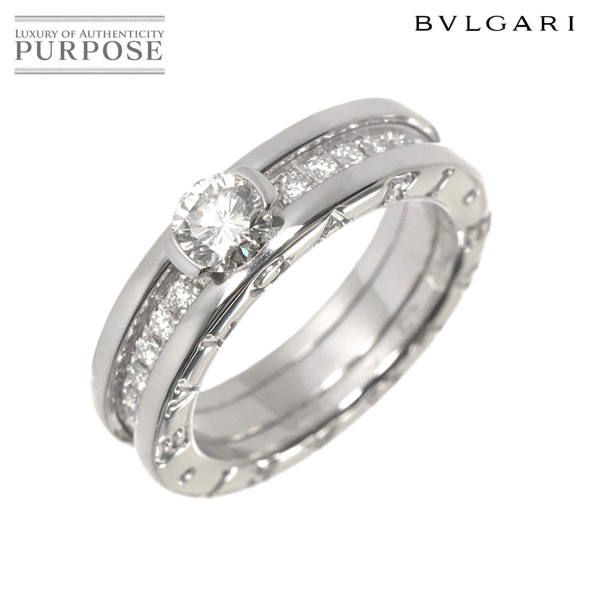 BVLGARI ビーゼロワン ソリテール #49 リング ダイヤ K18 WG ホワイトゴールド 750 指輪 B-zero1 Ring ブルガリ 90323668