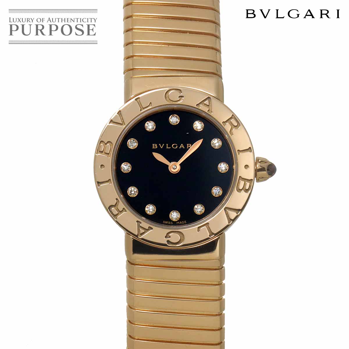BVLGARI 腕時計 クォーツ ゴールド/シルバー 12Pダイヤ 美品 Watches,Designers,B,BVLGARI | 中古ジュエリー、中古ブランド品