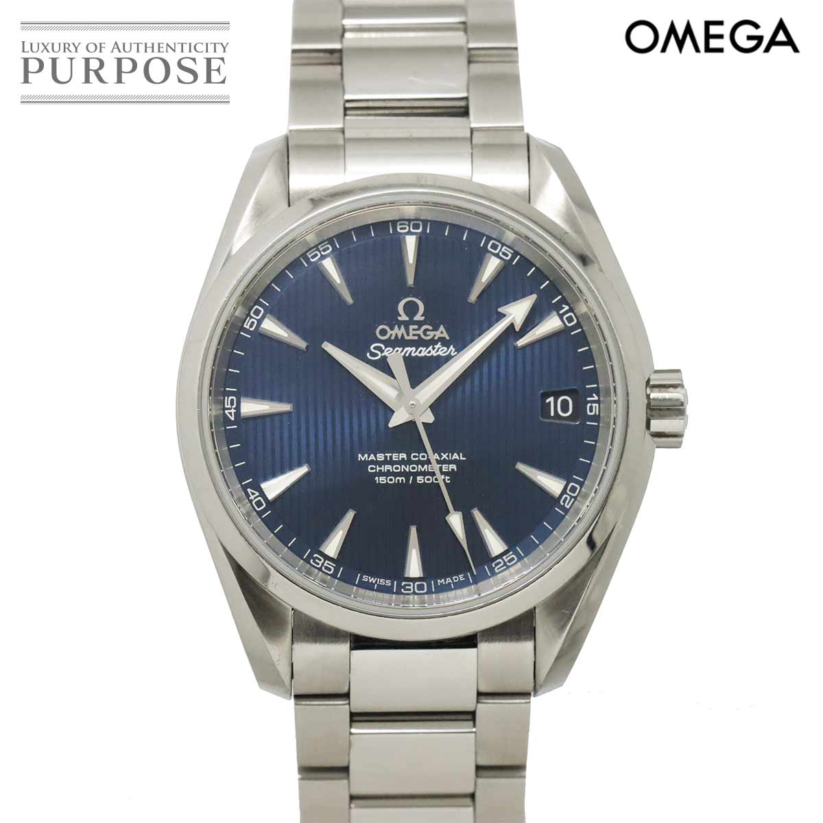 OMEGA シーマスター アクアテラ 150m 231 13 39 21 03 002 メンズ 腕時計 デイト ブルー オートマ 自動巻き ウォッチ Seamaster オメガ 90332005