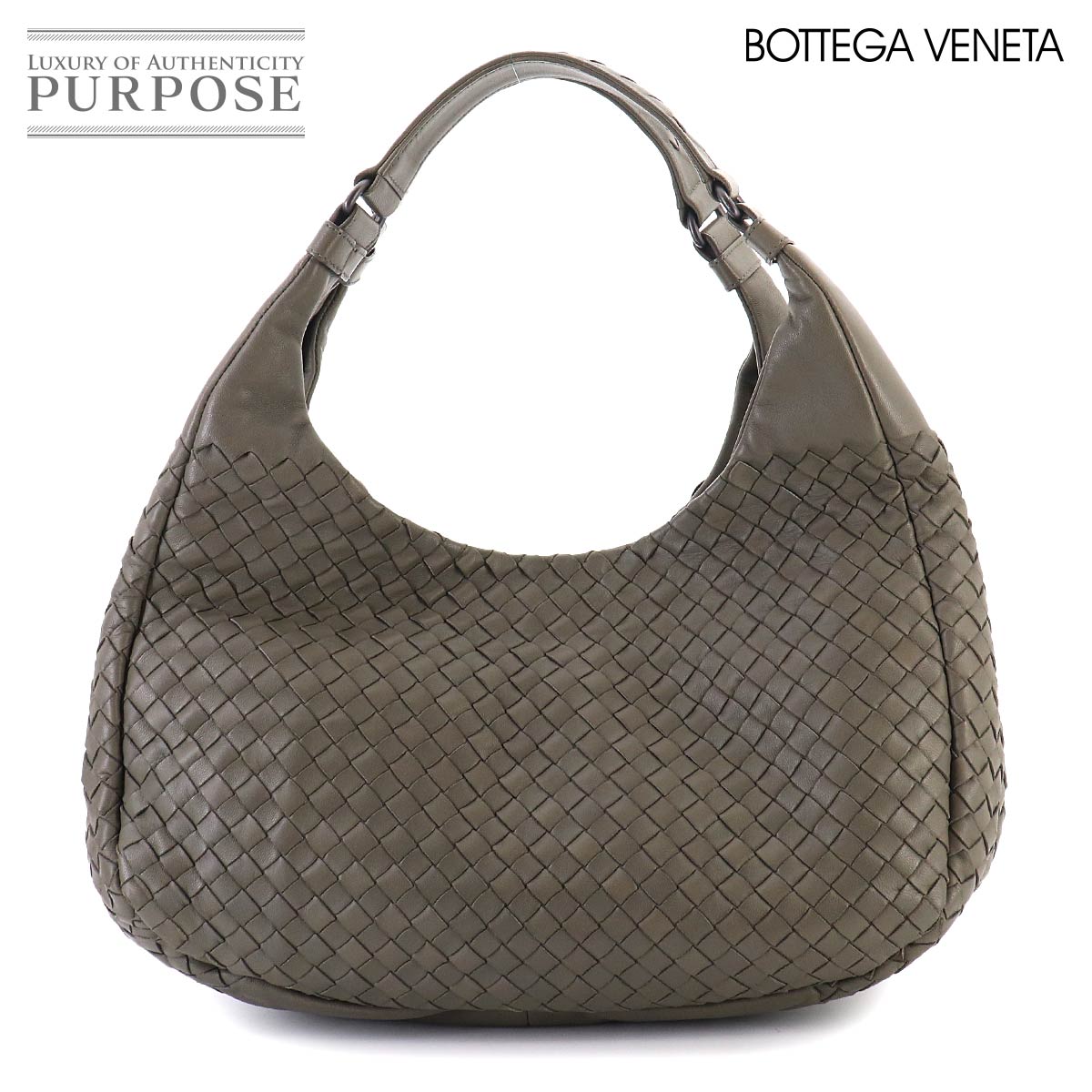 BOTTEGA VENETA マキシイントレチャート カードケース レザー ブラック