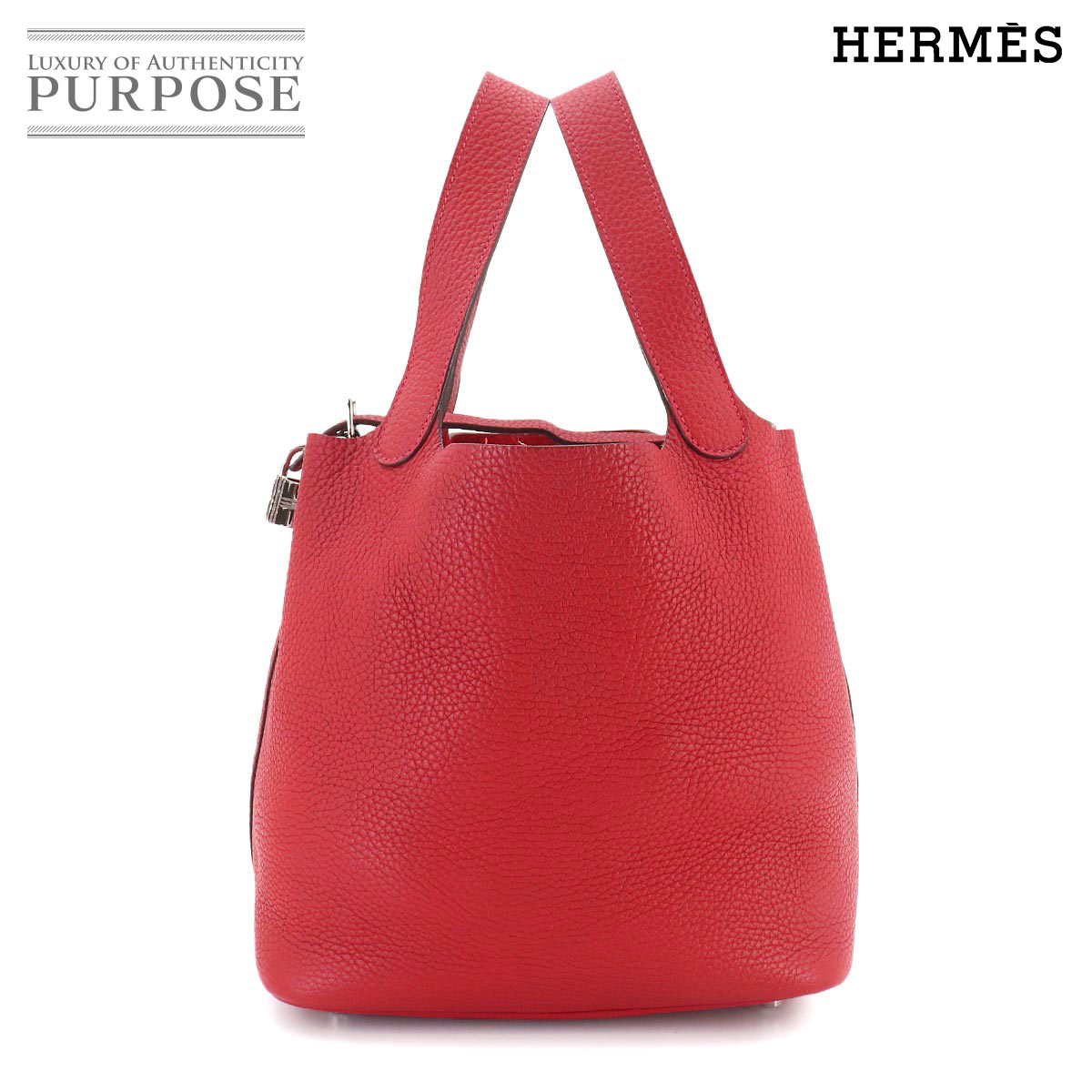 HERMES シュルメール PM ピアス バッファローホーン ゴールド ブラウン