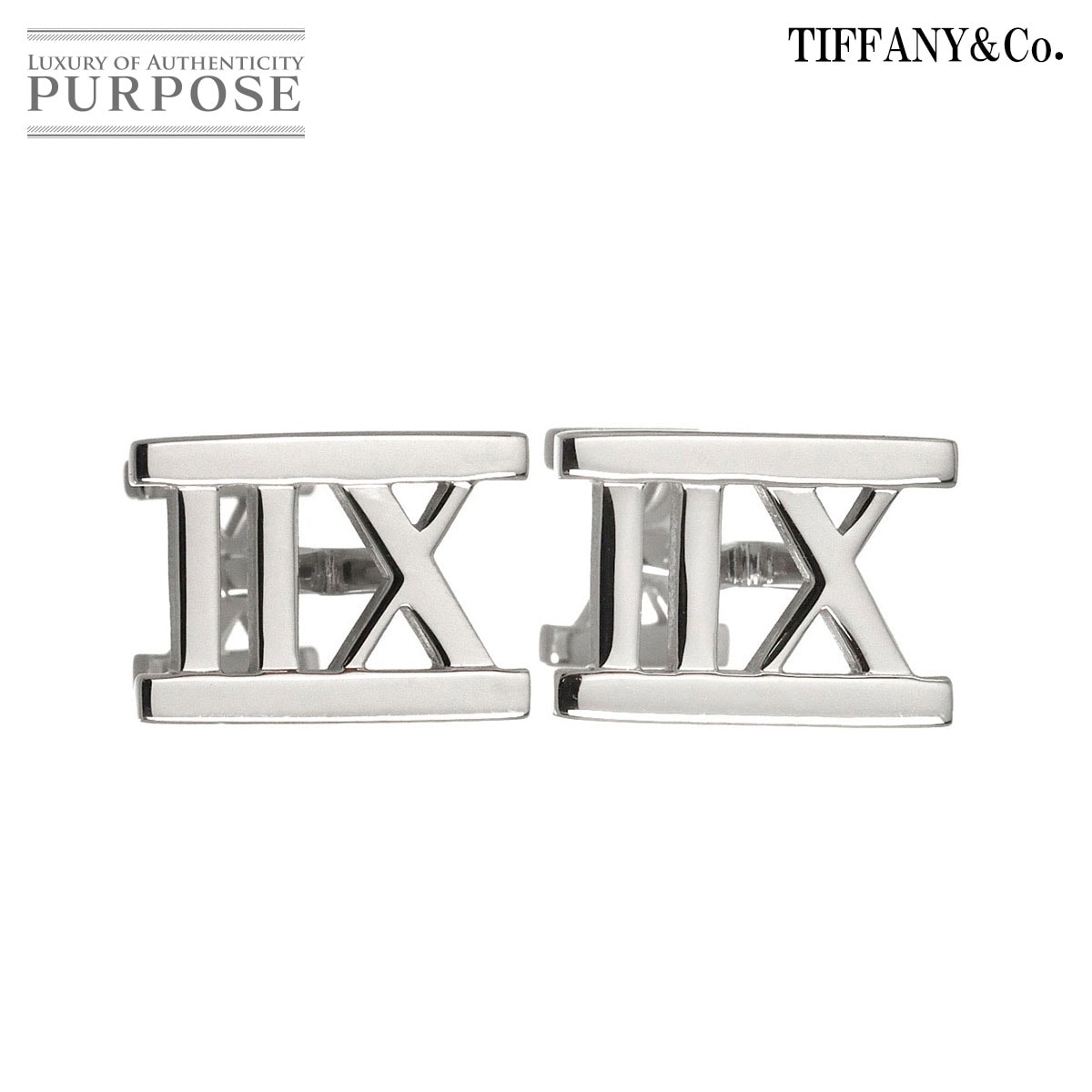 TIFFANY&Co. アトラス カフス K18 WG ホワイトゴールド 750 cuff links ティファニー 90326452