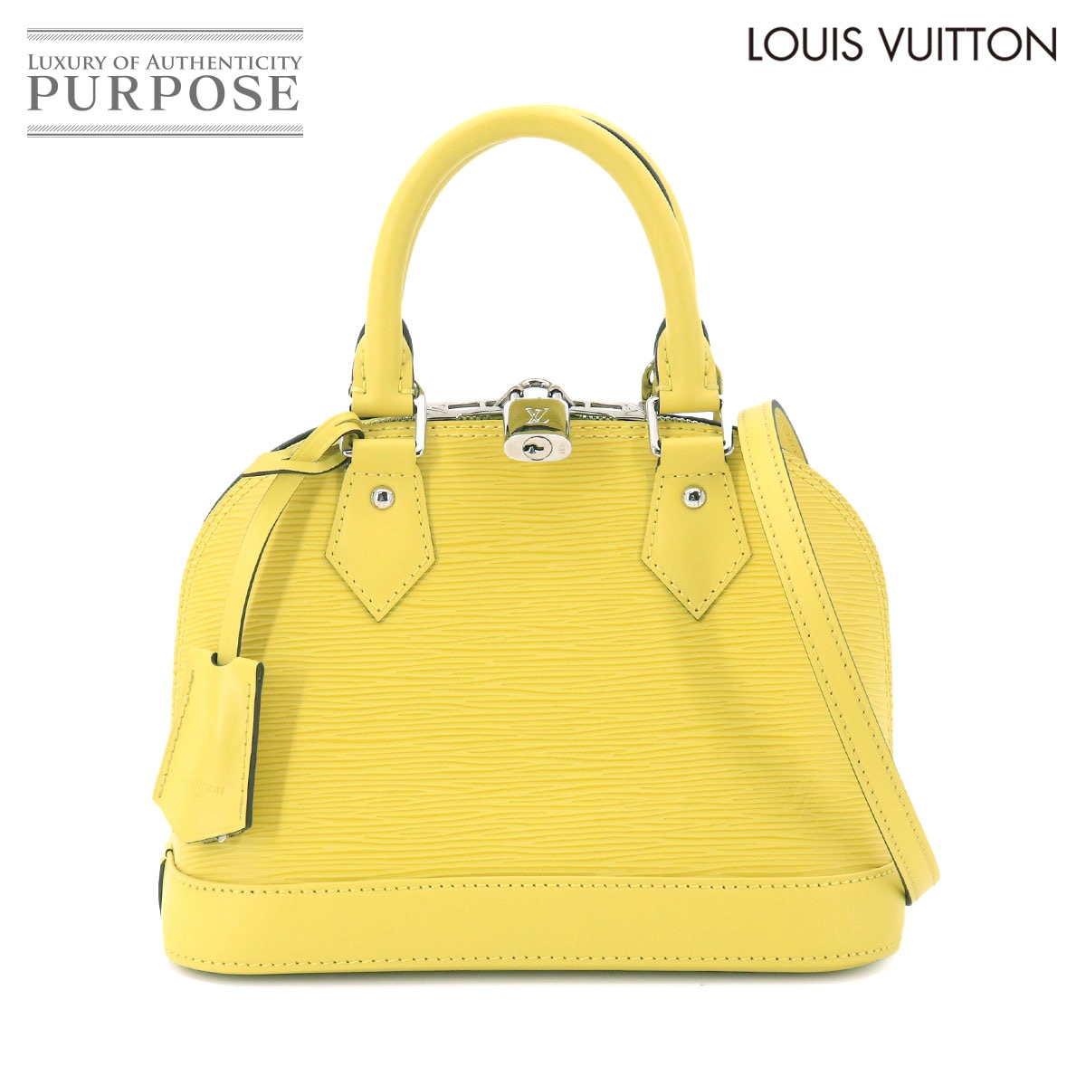 LOUIS VUITTON エピ アルマ BB 2way ハンド ショルダー バッグ レザー ピスタッシュ M40981 Epi Alma BB ルイ ヴィトン 90330961