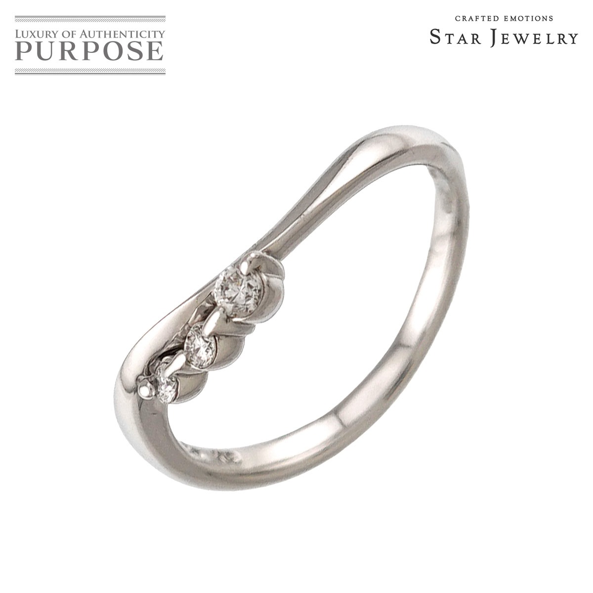Star Jewelry 6号 リング ダイヤ 0.05ct K18 WG ホワイトゴールド 750 指輪 Diamond Ring スタージュエリー 90327423