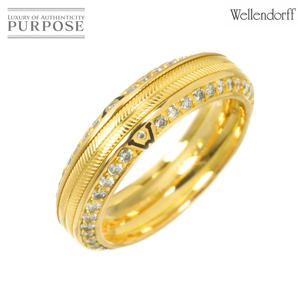 Wellendorff #48 リング ダイヤ K18 YG イエローゴールド 750 指輪 Diamond Ring ウェレンドルフ 90328607