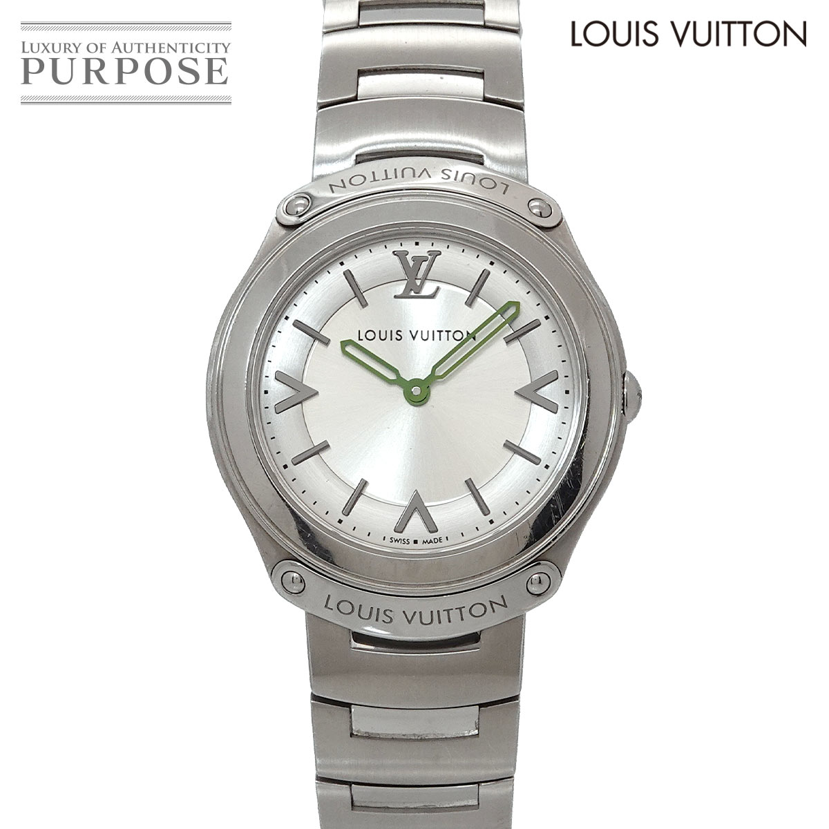 LOUIS VUITTON フィフティ ファイブ Q6J00 レディース 腕時計 シルバー クォーツ ウォッチ Fifty five ルイ ヴィトン 90333220