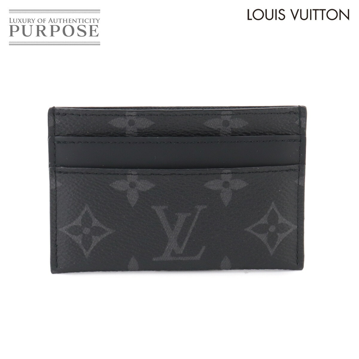 LOUIS VUITTON モノグラム エクリプス ポルト カルト ダブル カードケース M62170 Porte Cartes Double Card Holder ルイ ヴィトン 90330184