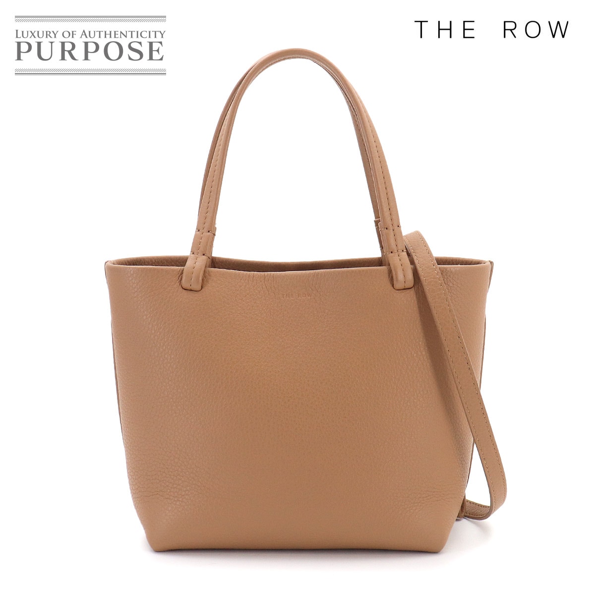 THE ROW スモール パーク トート 2way ショルダー バッグ レザー ライトブラウン W1199L129 Small Park Tote Bag ザ ロウ 90331062