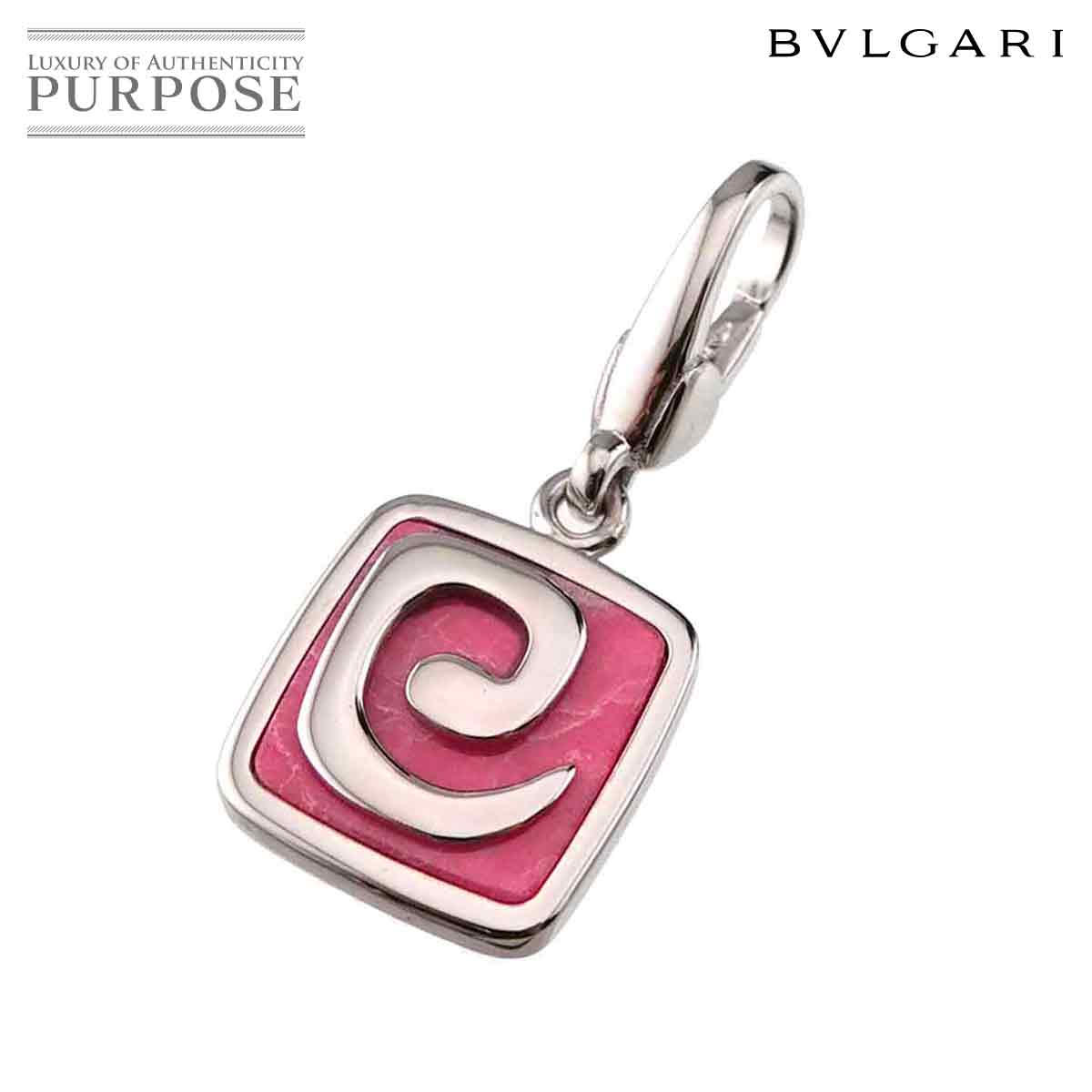 ブルガリ BVLGARI ロードクロサイト ペンダント トップ K18 WG ホワイトゴールド 750 チャーム Charm Pendant Top ブルガリ 90326581