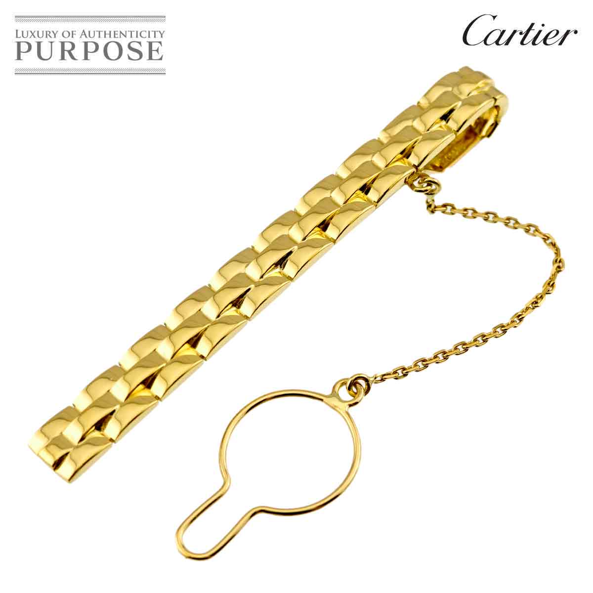 Cartier パンテール タイバー K18 YG イエローゴールド 750 タイピン Tie Bar カルティエ 90327446