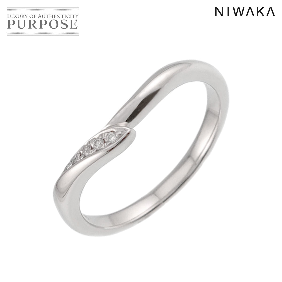 NIWAKA ニワカ 初桜 8号 リング ダイヤ Pt プラチナ 指輪 Diamond Ring 俄 90328160