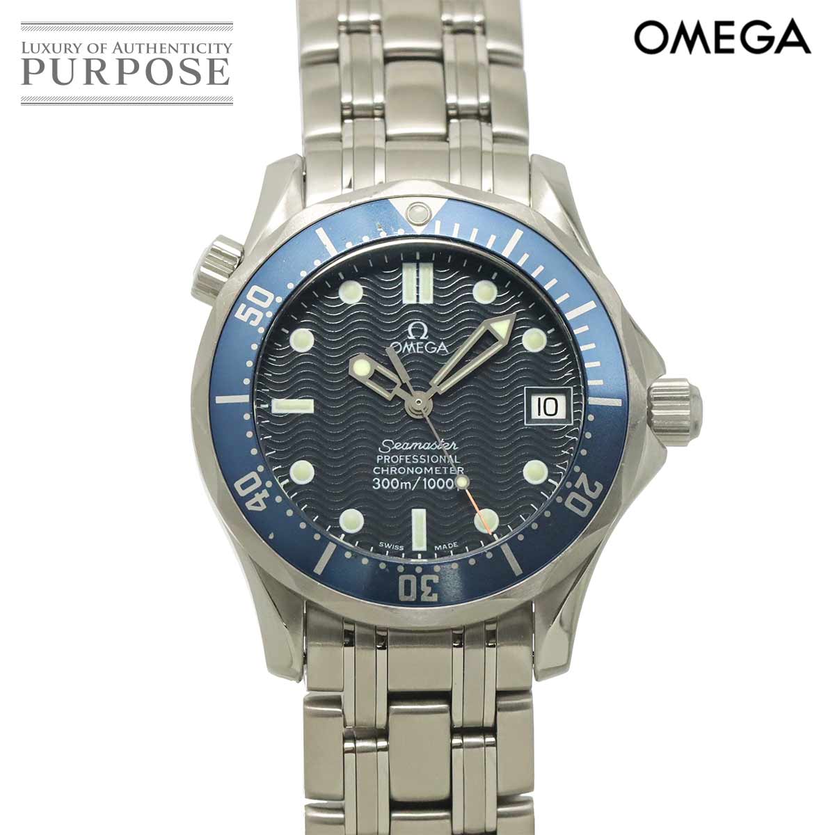 OMEGA シーマスター 300 プロフェッショナル 2551 80 ボーイズ 腕時計 デイト ネイビー オートマ 自動巻き ウォッチ オメガ 90328620