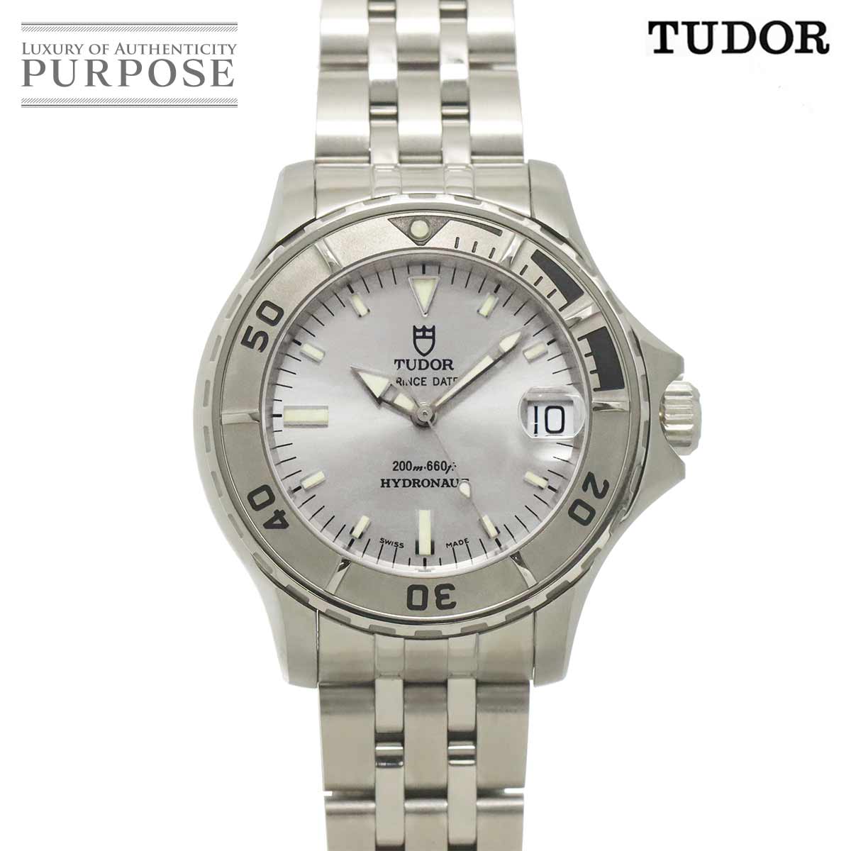 TUDOR プリンスデイト ハイドロノート 85190 メンズ 腕時計 デイト シルバー オートマ 自動巻き ウォッチ Hydronaut チューダー チュードル 90333684