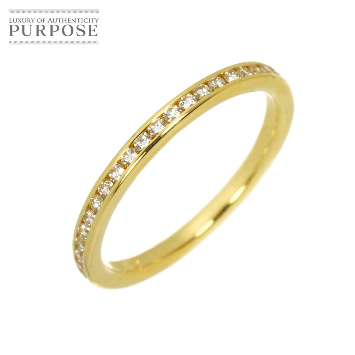 リング 11号 ダイヤ 0.18ct K18 YG イエローゴールド 750 指輪 Diamond Ring 90329686