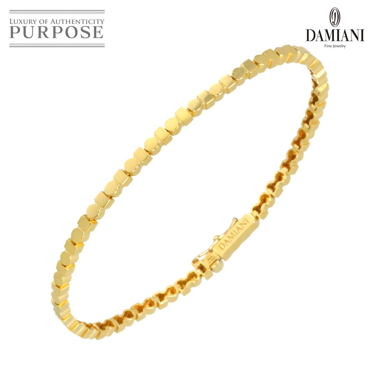 DAMIANI ベルエポック リール ブレスレット 18cm K18 YG イエローゴールド 750 Bracelet ダミアーニ 90328854