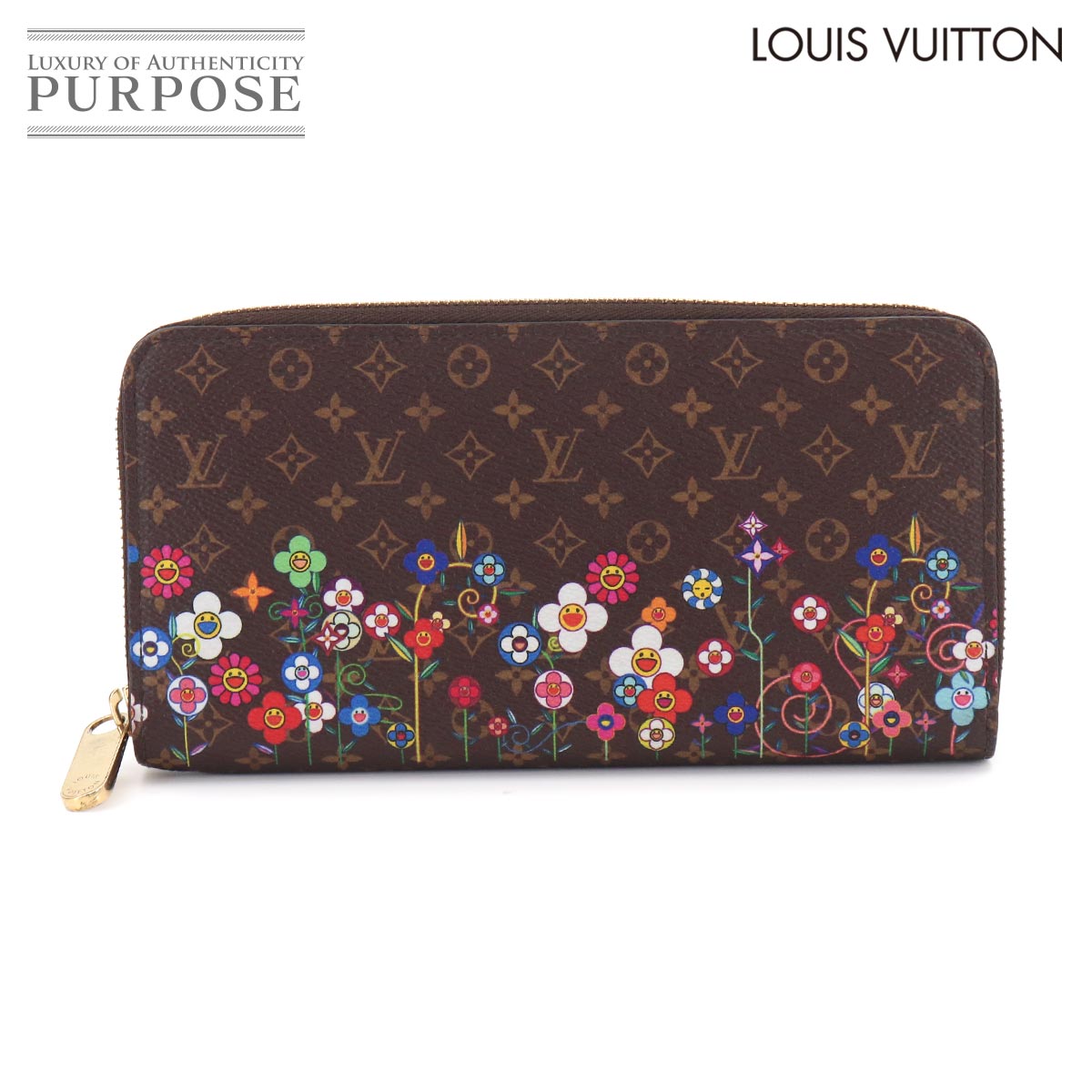 LOUIS VUITTON LVｘTM ジッピー ウォレット ラウンドファスナー 長財布 モノグラム マルチカラー 村上隆 M14162 RFID Zippy Wallet ルイ ヴィトン 90330206