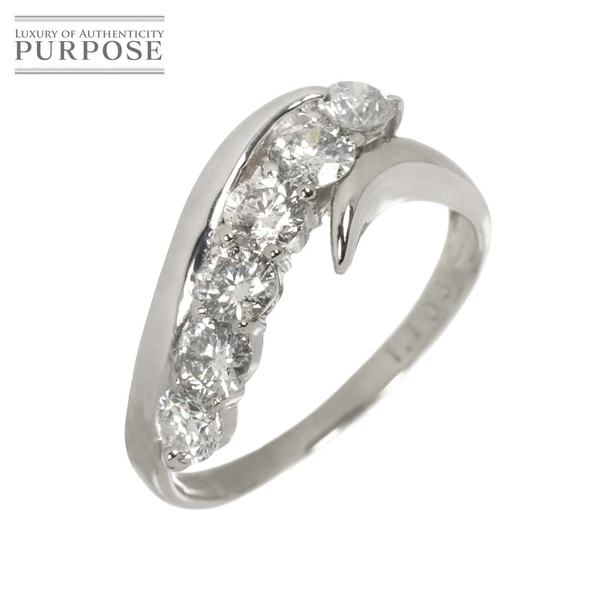 リング 15号 ダイヤ 1.103ct Pt プラチナ 指輪 Diamond Ring 90330825