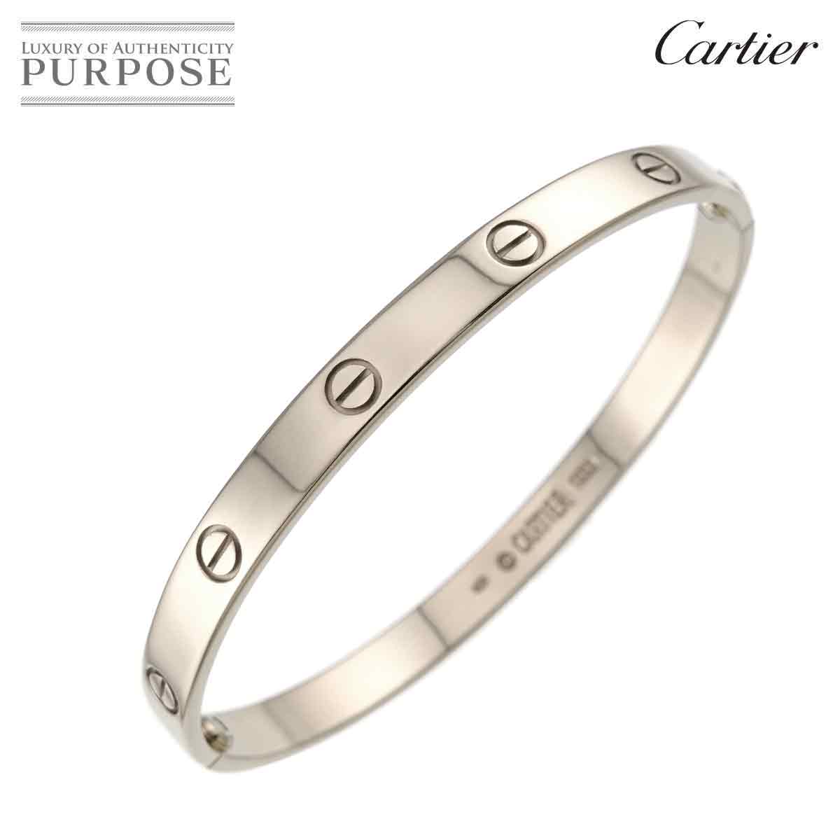Cartier ラブ ブレス #20 K18 WG ホワイトゴールド 750 ブレスレット バングル Love Bracelet カルティエ 90329832