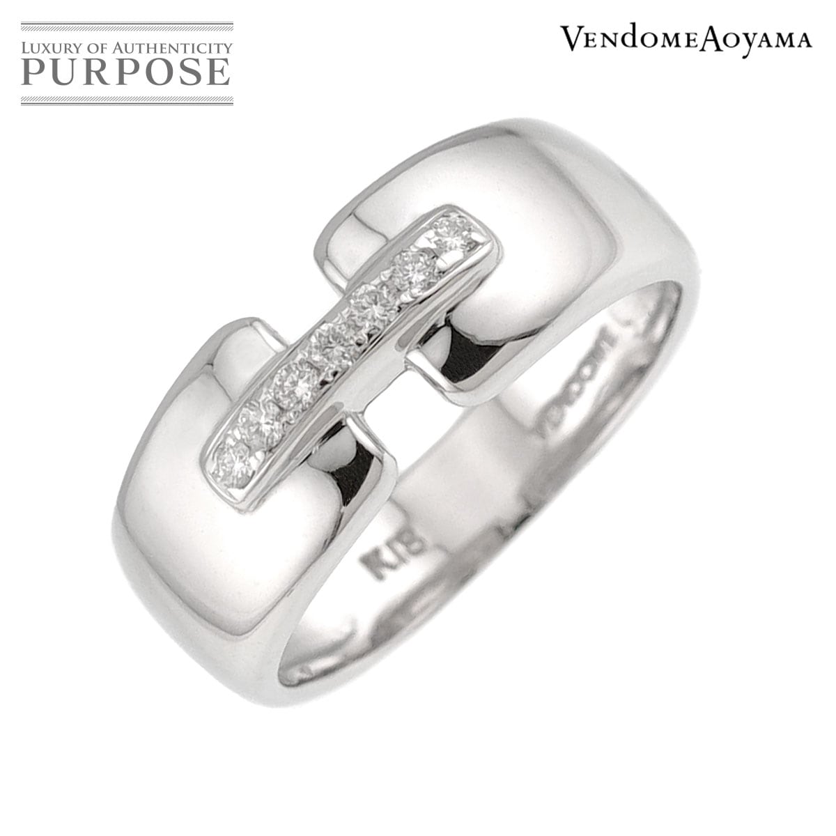 Vendome Aoyama 9号 リング ダイヤ K18 WG ホワイトゴールド 750 指輪 Diamond Ring ヴァンドーム青山 90331509