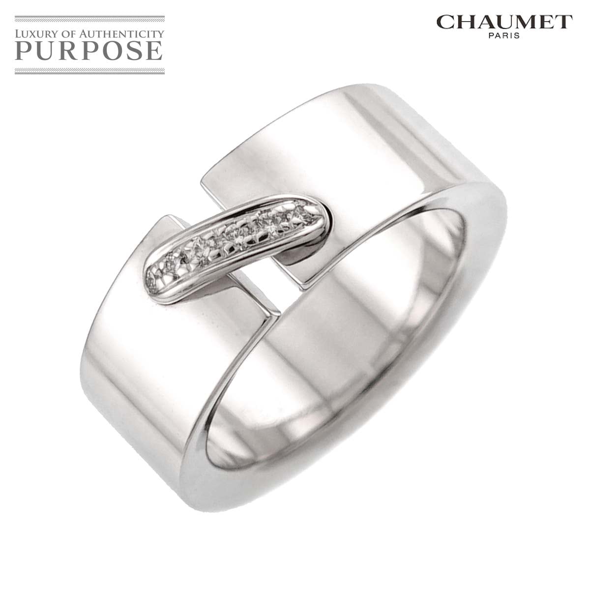 CHAUMET リアン 6.5号 リング ダイヤ K18 WG ホワイトゴールド 750 指輪 Liens Ring ショーメ 90332238