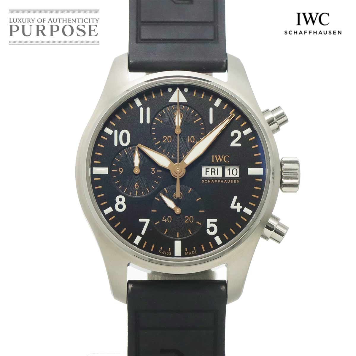 IWC パイロットウォッチ クロノグラフ 41 APXGP IW388116 メンズ 腕時計 デイデイト ブラック オートマ 自動巻き インターナショナル ウォッチ カンパニー 90334761