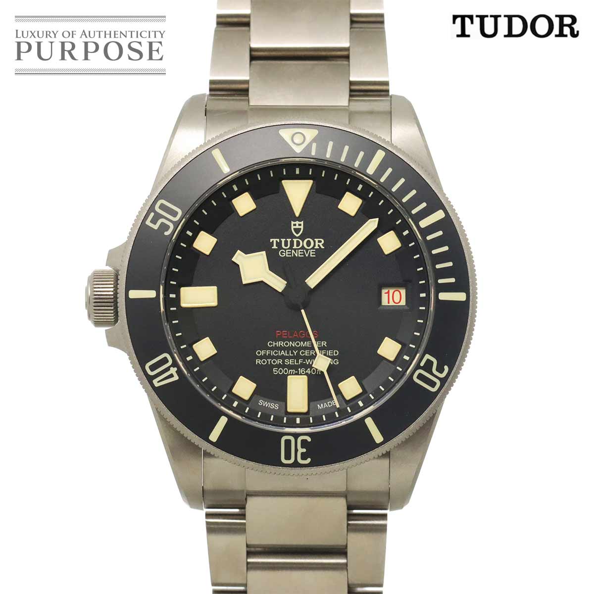 TUDOR ペラゴス LHD 25610TNL メンズ 腕時計 ブラック オートマ 自動巻き ウォッチ Pelagos チューダー チュードル 90334763