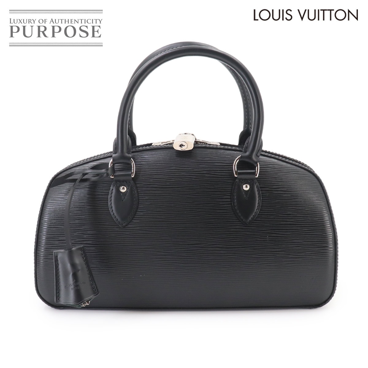 LOUIS VUITTON エピ ジャスミン ハンド バッグ レザー ノワール M52852 ブラック シルバー 金具 Epi Jasmine ルイ ヴィトン 90331128